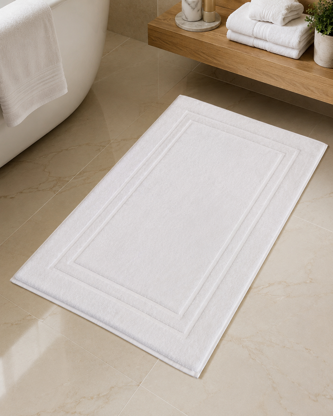 Tappetino bagno - 50x70 cm - 700 gr/mq in Spugna - 100% Cotone