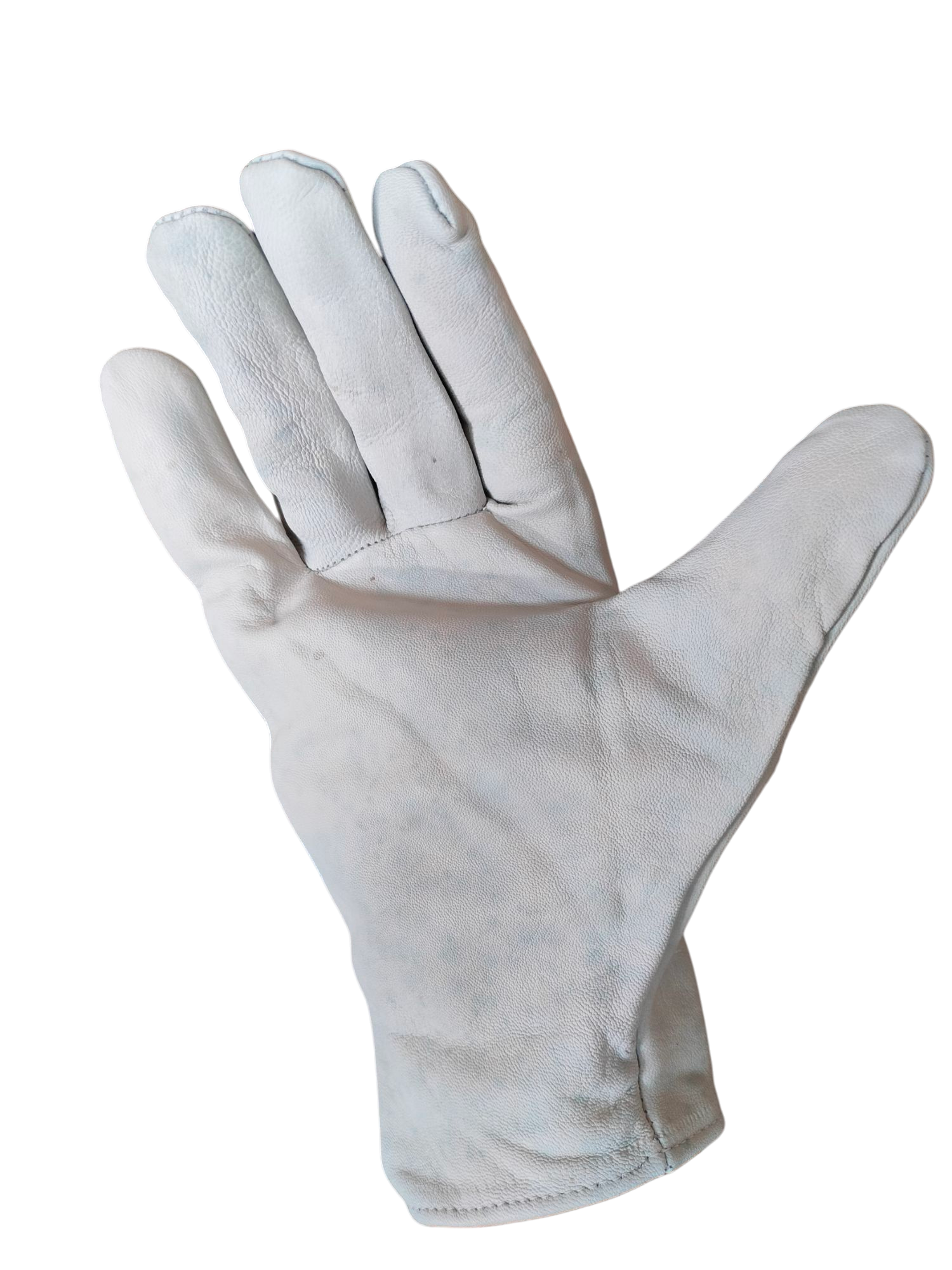Guanti da lavoro in pelle con dorso in 100% cotone
