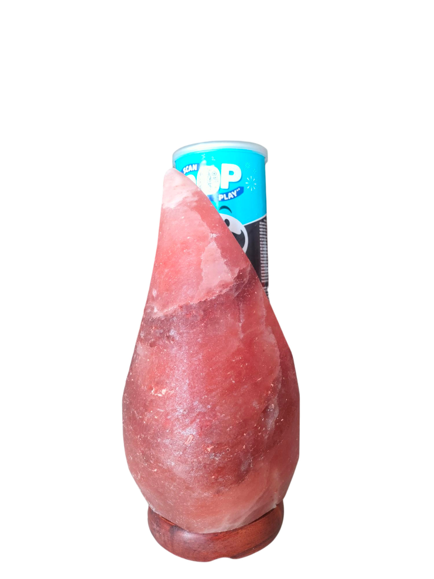 Lampada a forma di Corno Rosso - Lampada di Sale Himalayano 2-3 kg di Sale Naturale