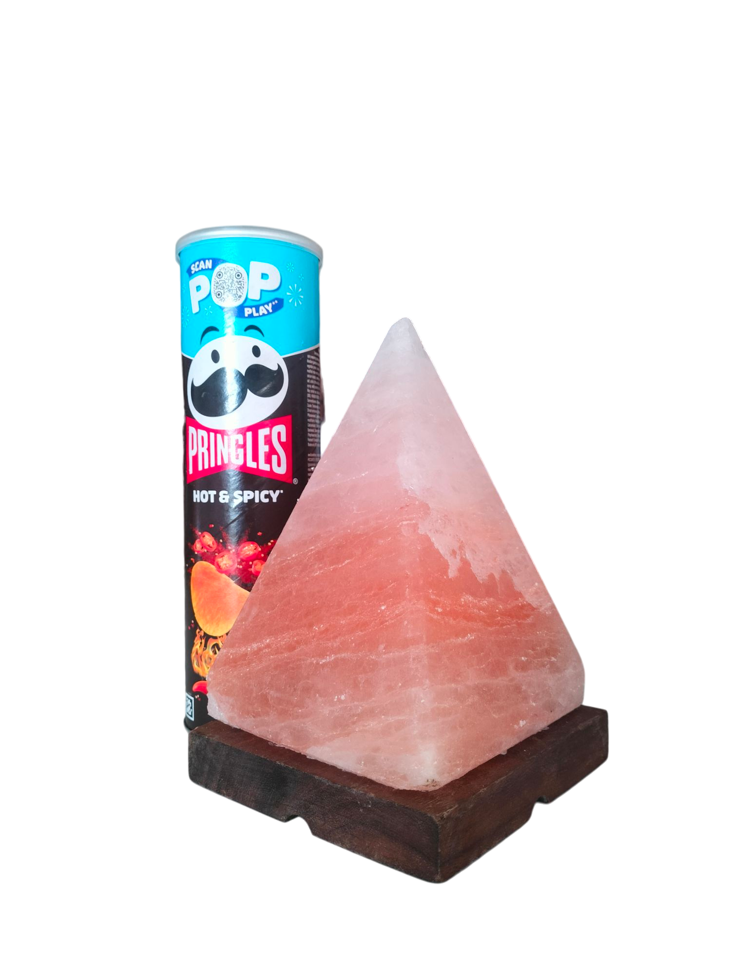 Lampada a forma di Piramide - Lampada di sale Himalayano 2-3 kg di Sale Naturale