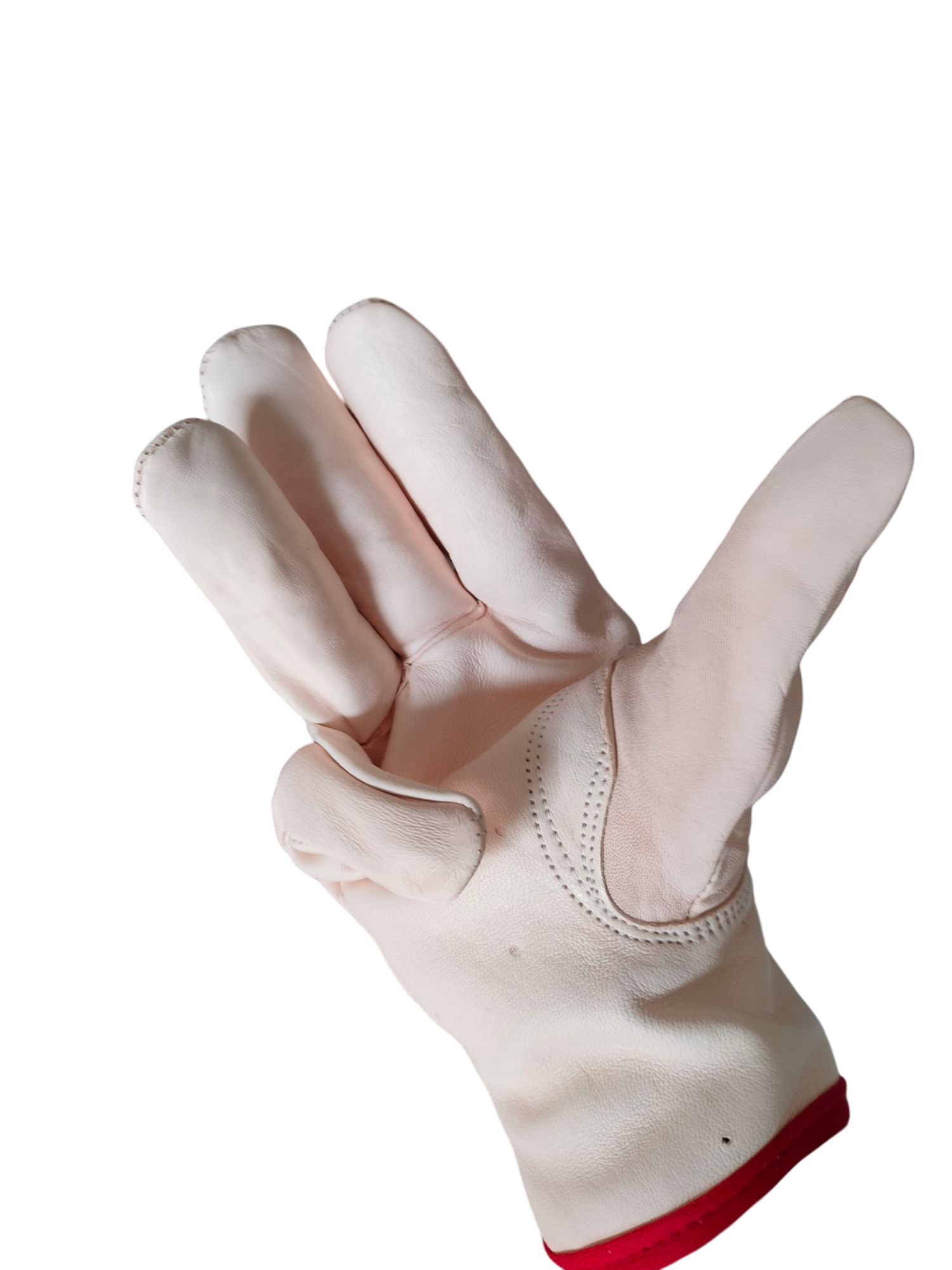 Guanti da Lavoro in Pelle Fiore - Con Rinforzo - Senza Cromo