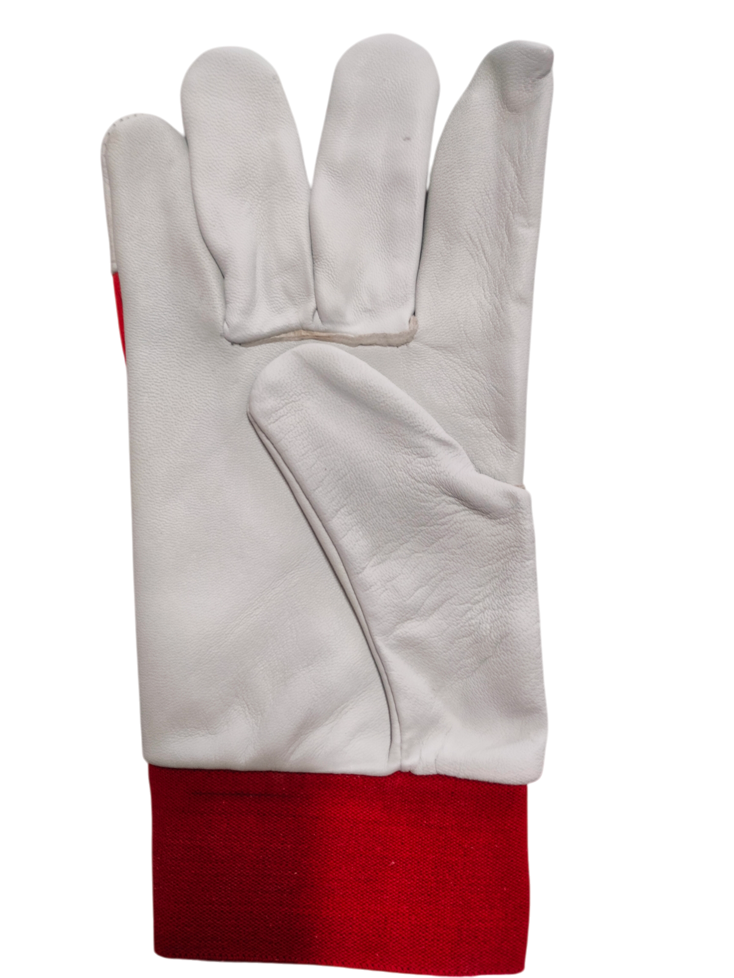 Guanti da lavoro in pelle con dorso in 100% cotone