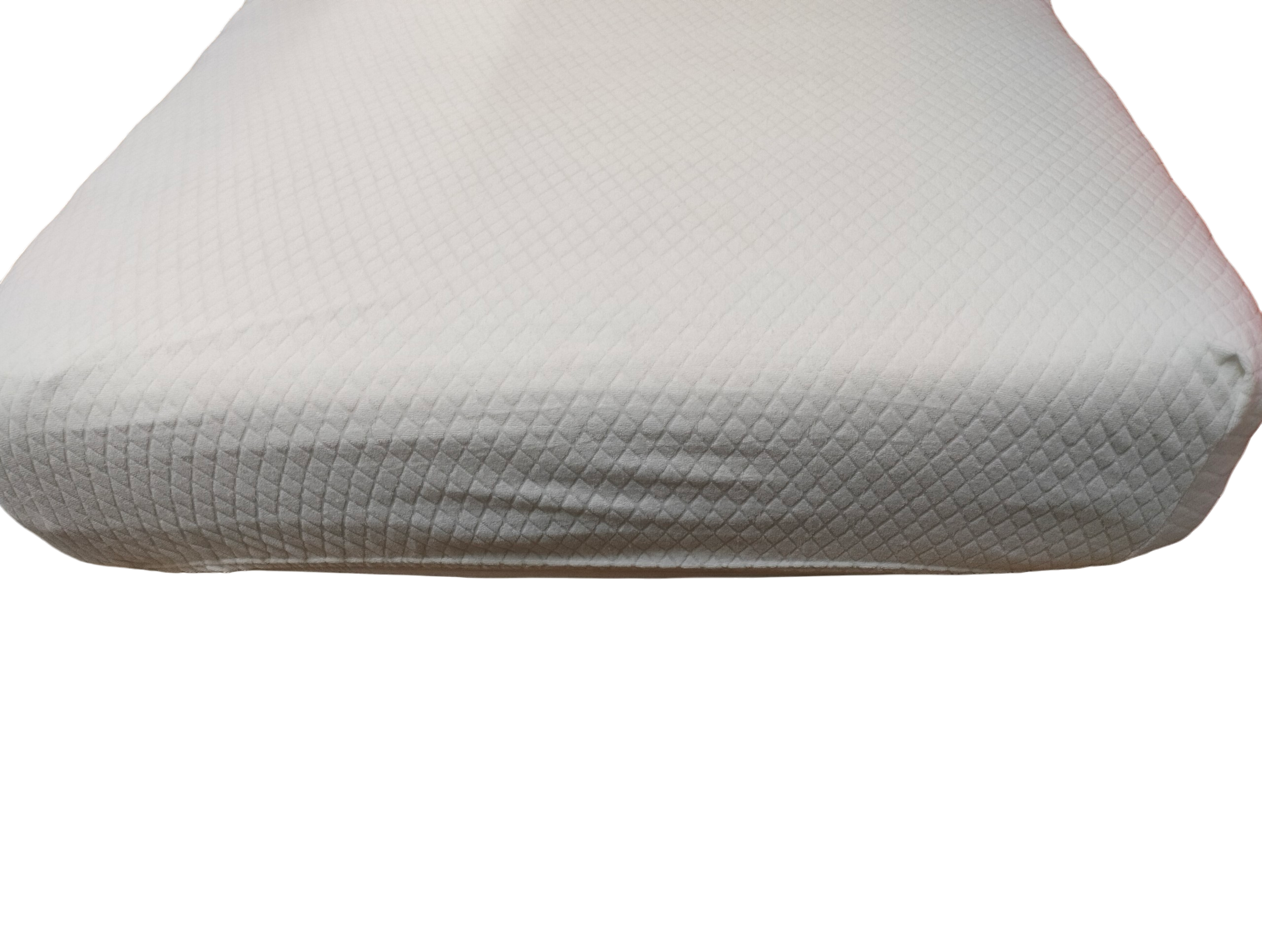 Coprimaterasso in Spugna Jacquard Elasticizzata - Bianco