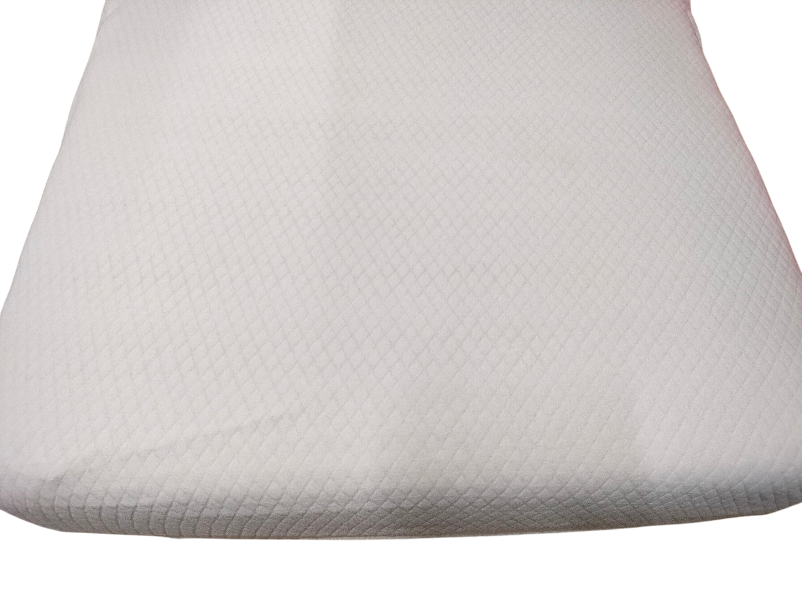 Coprimaterasso in Spugna Jacquard Elasticizzata - Bianco