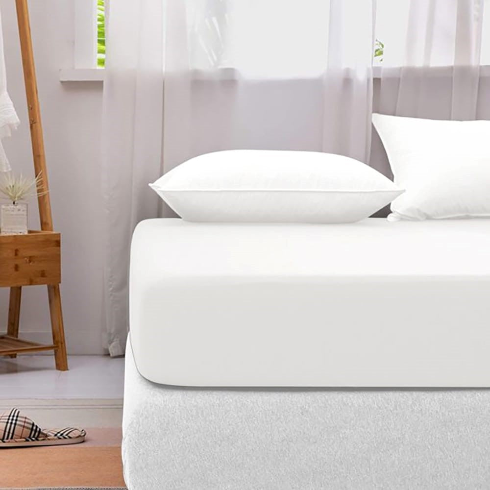 Lenzuolo da sotto con angoli in Cotone Singolo - 90x200+25 cm